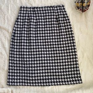 J.G. Hook Houndstooth Pencil Skirt
Vintage